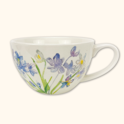 Large Floral Coffee Mug