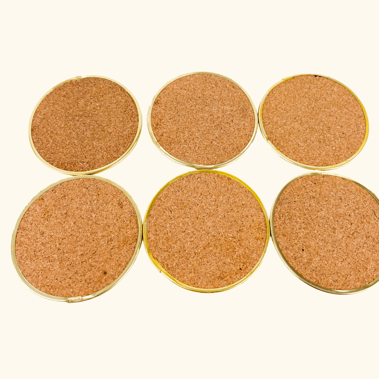 Vintage Capiz Shell Round Coasters - Set of 6 Sunshine Thrift