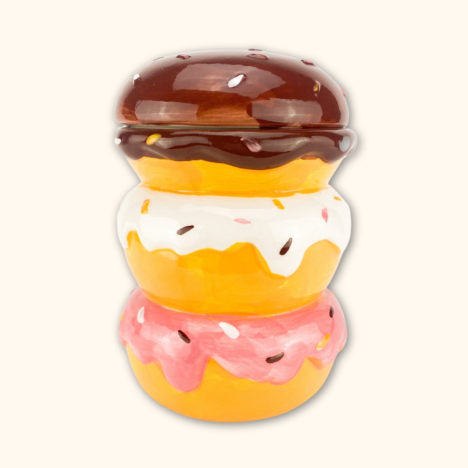 Colourful Doughnut Biscuit Jar -  - Kitchenware