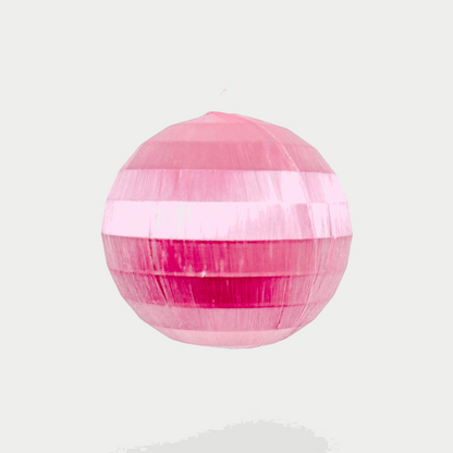 Vintage Woolworths Pink Silk Spun Baubles Set of 6 Woolworths