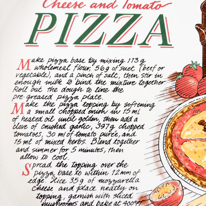 Vintage Rayware Pizza Recipe Serving Plate Rayware