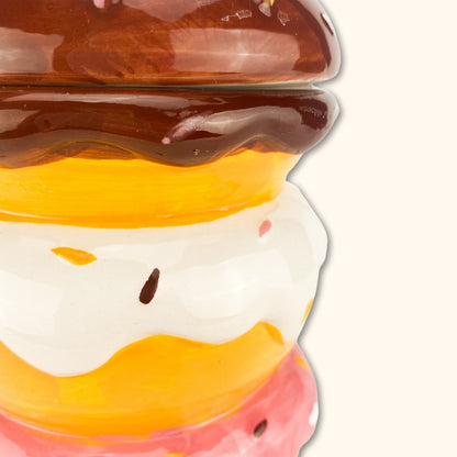 Colourful Doughnut Biscuit Jar -  - Kitchenware