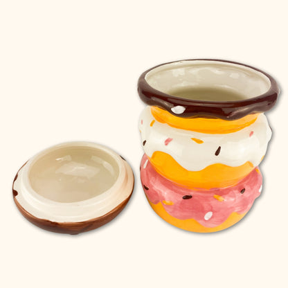 Colourful Doughnut Biscuit Jar -  - Kitchenware