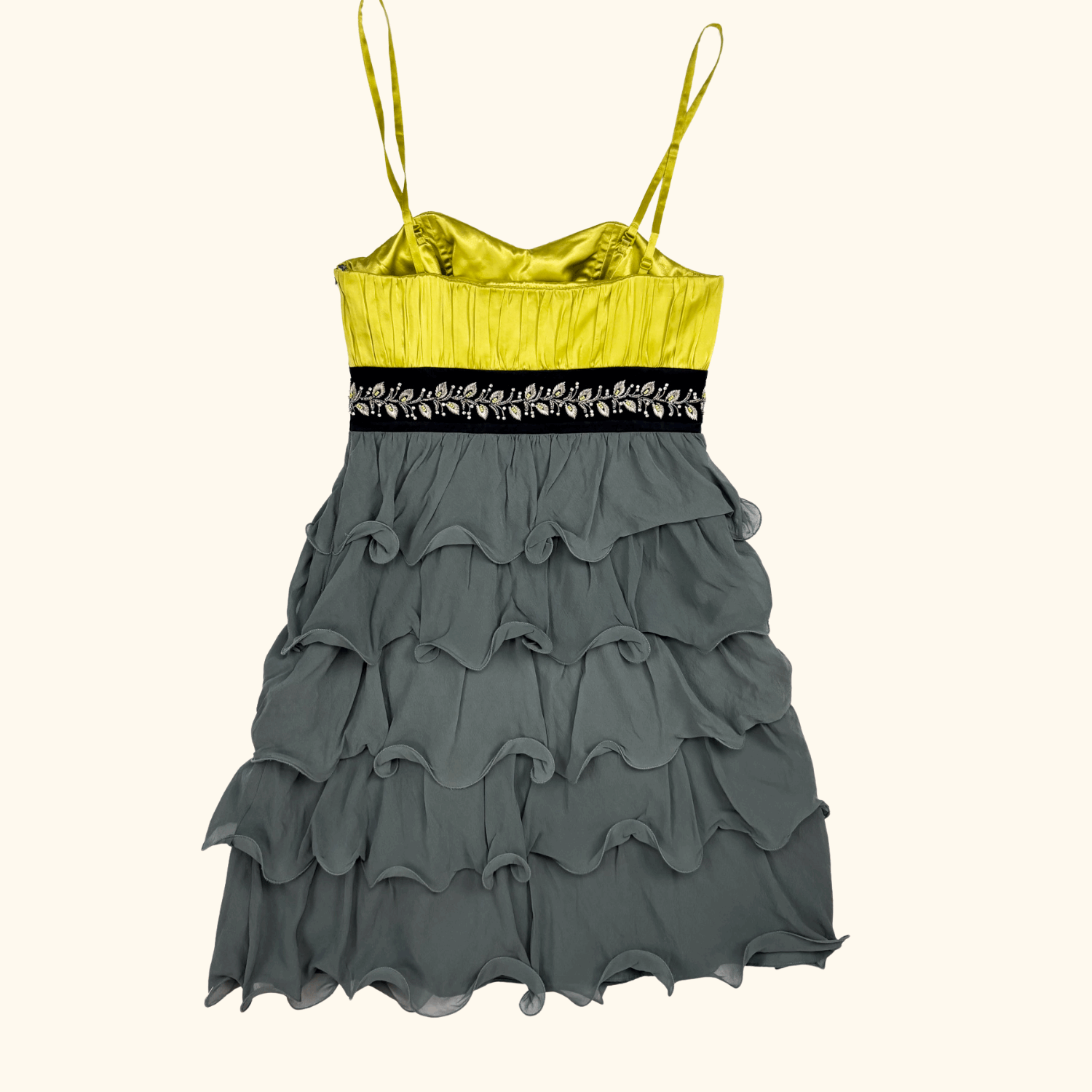 Monsoon 100% Silk Ruffle Tiered Dress - Size 8