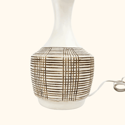 Vintage 1970s Ceramic Abstract Table Lamp Base -  - Lighting