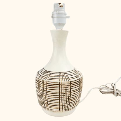 Vintage 1970s Ceramic Abstract Table Lamp Base -  - Lighting