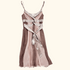 Kookai Whimsyfairy Pink and Brown Ruffle Cami Dress - Size 8