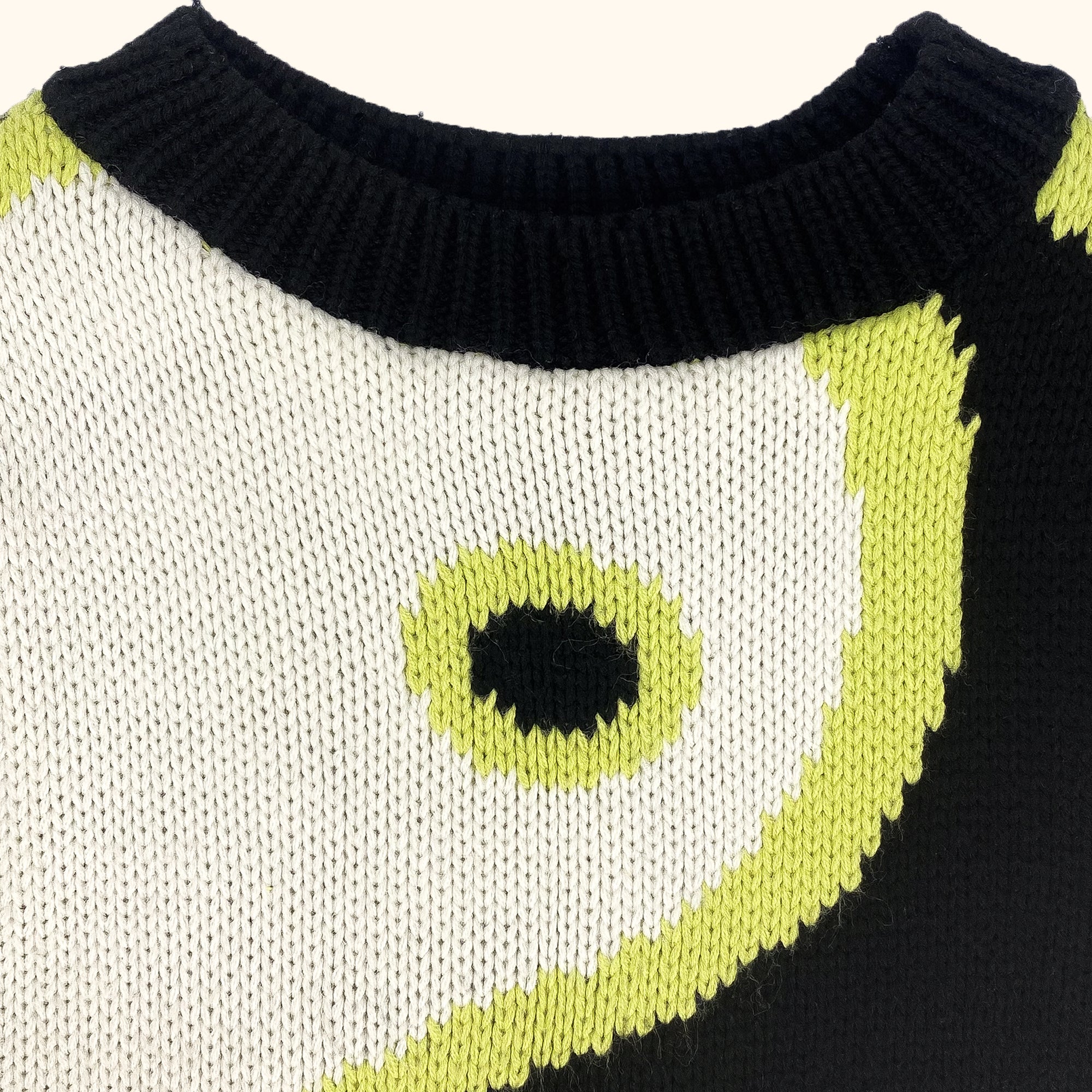 Topshop Yin Yang Black Sweater Vest - Small -  - Knitwear