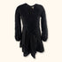 H&M Black Floral Long Sleeve Mini Dress - Size Small - H&M - Dresses