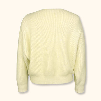 Oliver Bonas Yellow Knitted Jumper - Size 18 - Oliver Bonas - Knitwear