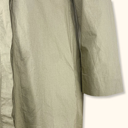 Cos Khaki Green Asymmetric Shirt Dress - Size XS