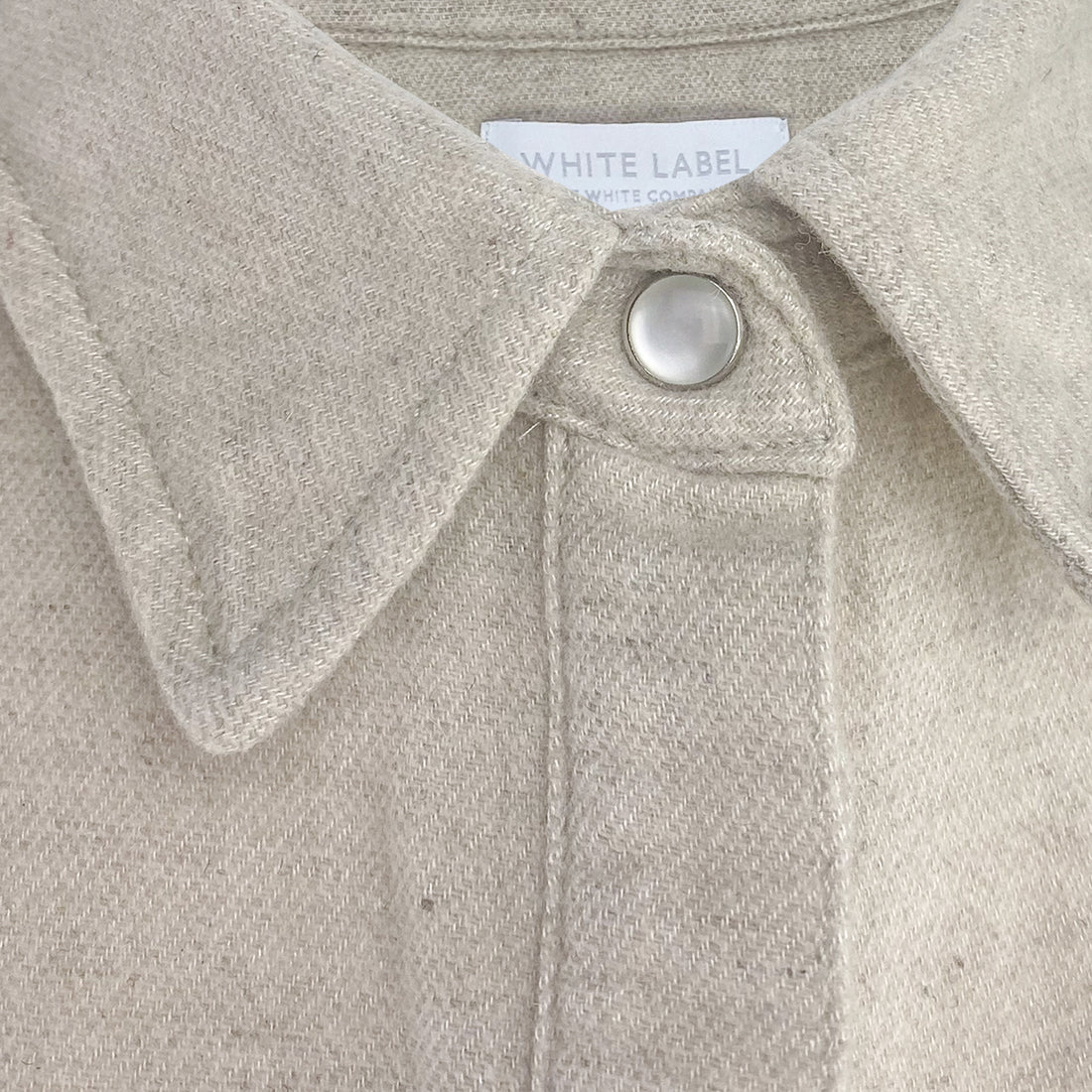 The White Company Super Soft Cream Jersey Shirt - Size Medium - The White Company - Tops &amp; Shirts