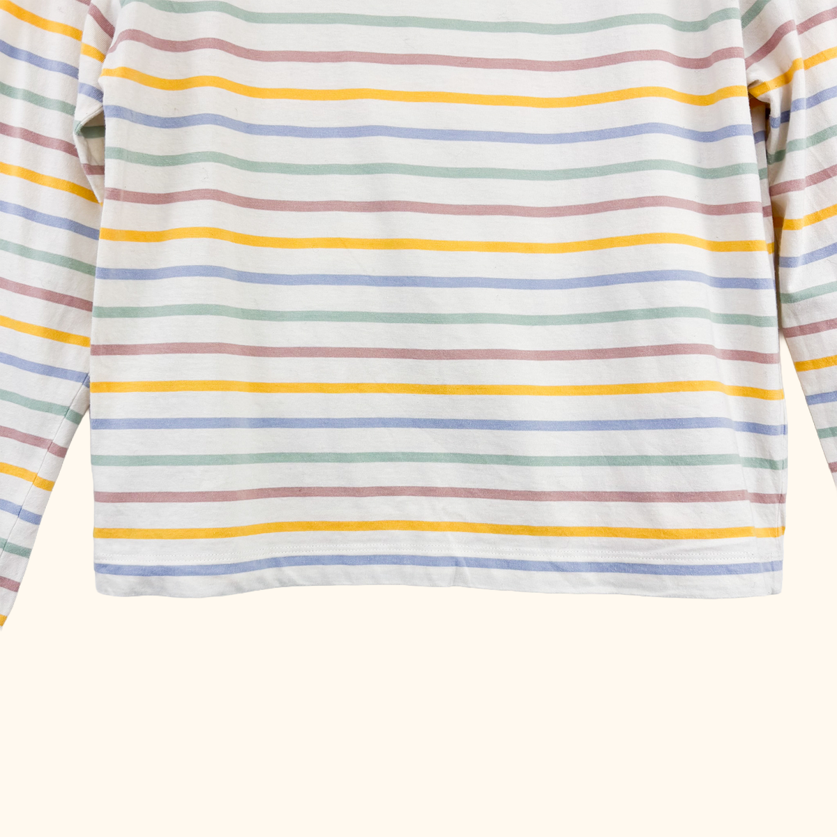 &amp; Other Stories Pastel Stripe Long Sleeve Top - Size Small