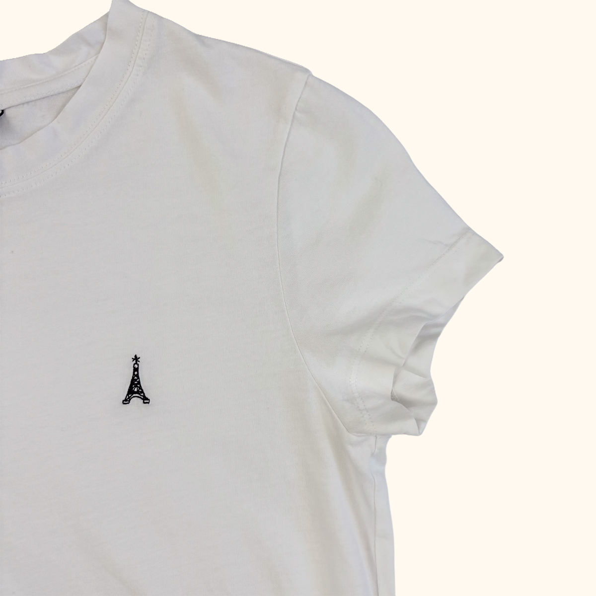 &amp; Other Stories Eiffel Tower White Cotton T-Shirt - Size XS