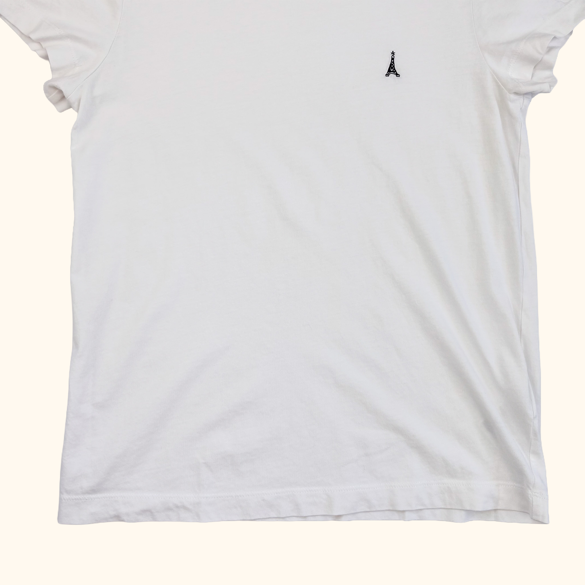 &amp; Other Stories Eiffel Tower White Cotton T-Shirt - Size XS