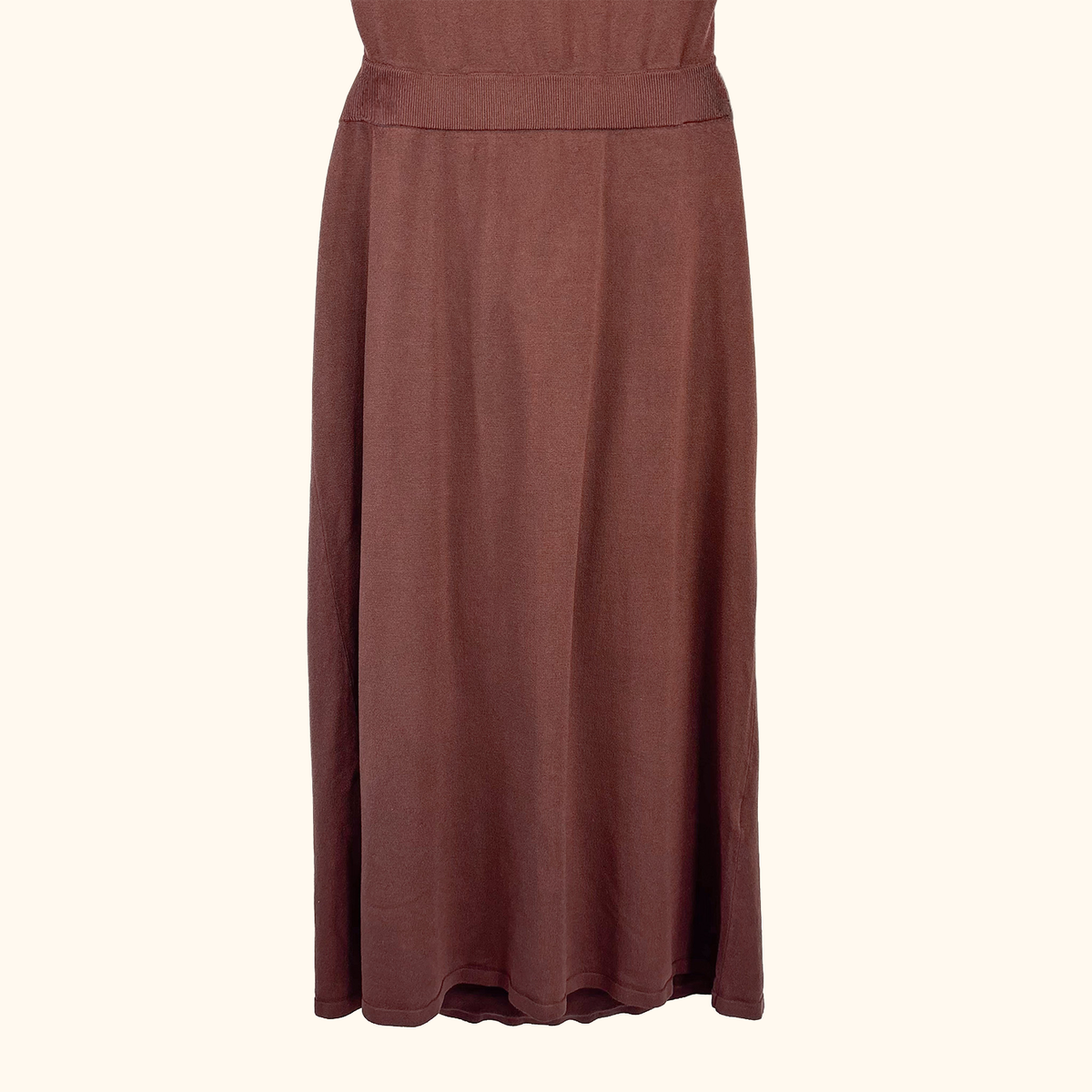 &amp; Other Stories Brown Cut Out Knitted Midi Dress - Size Large