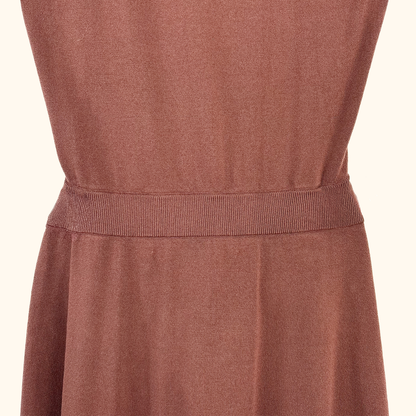 &amp; Other Stories Brown Cut Out Knitted Midi Dress - Size Large