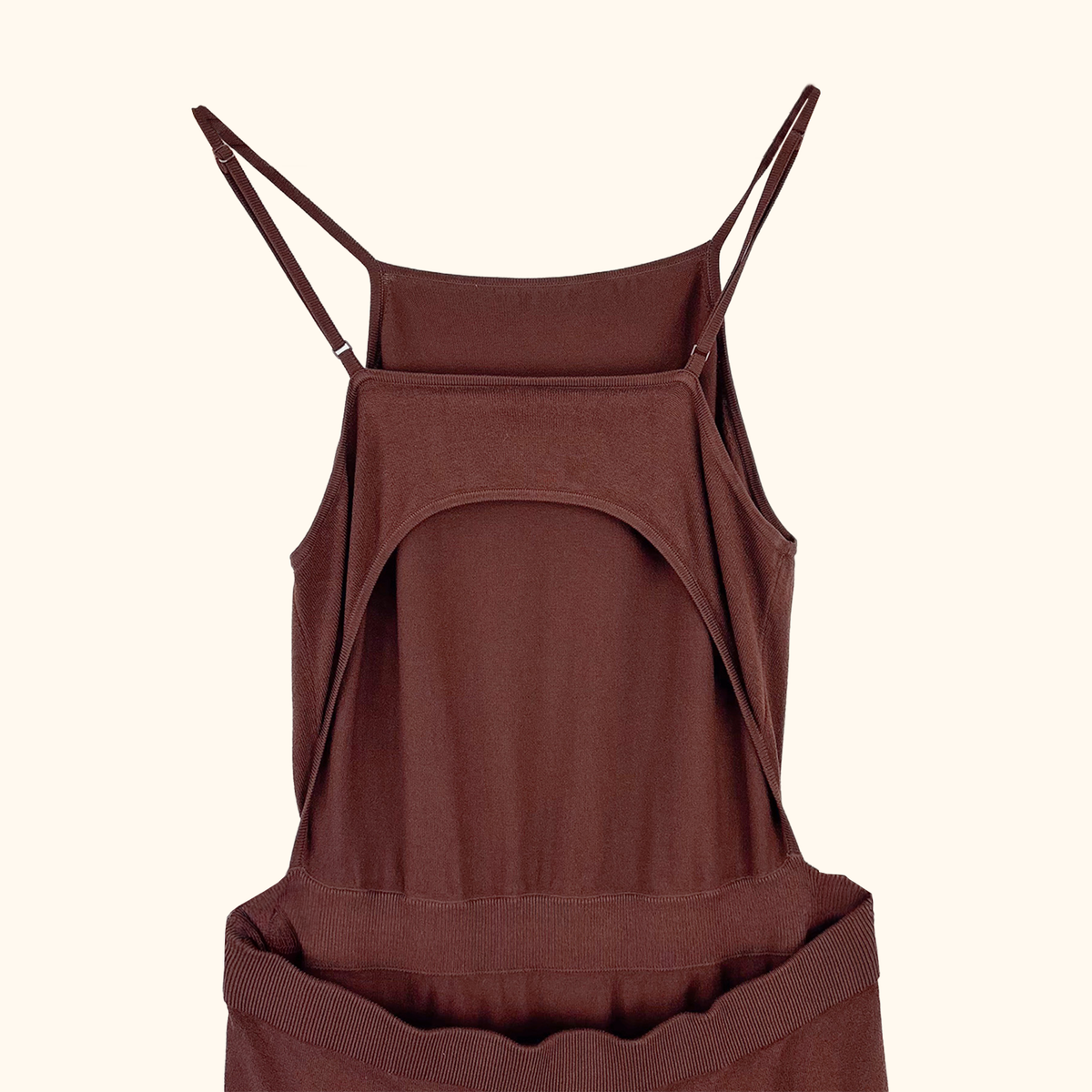 &amp; Other Stories Brown Cut Out Knitted Midi Dress - Size Large