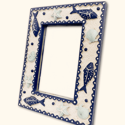 Coastal Blue and White Picture Frame 6x4 -  - Picture Frames