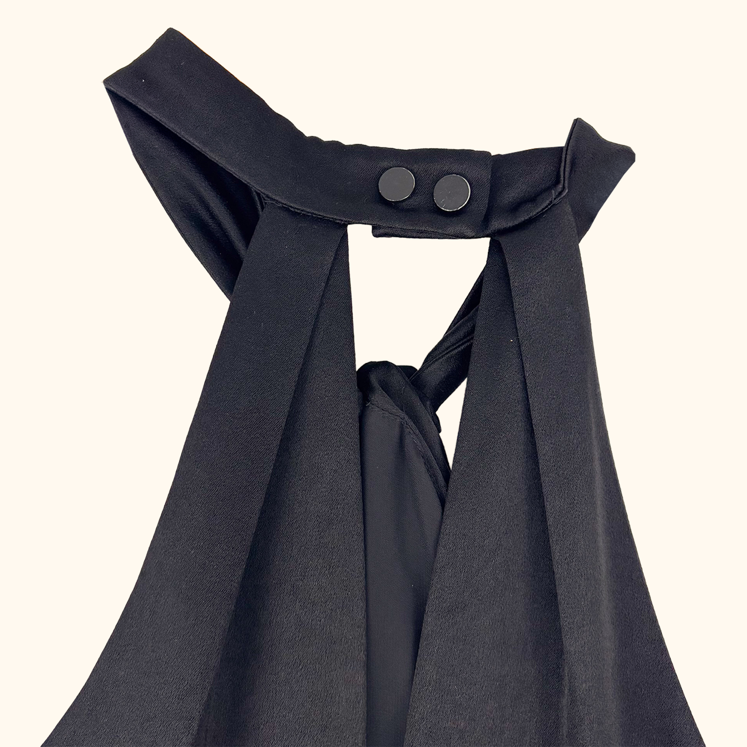 Whistles Black Sophia Satin Halter Neck Jumpsuit - Size 12 Whistles