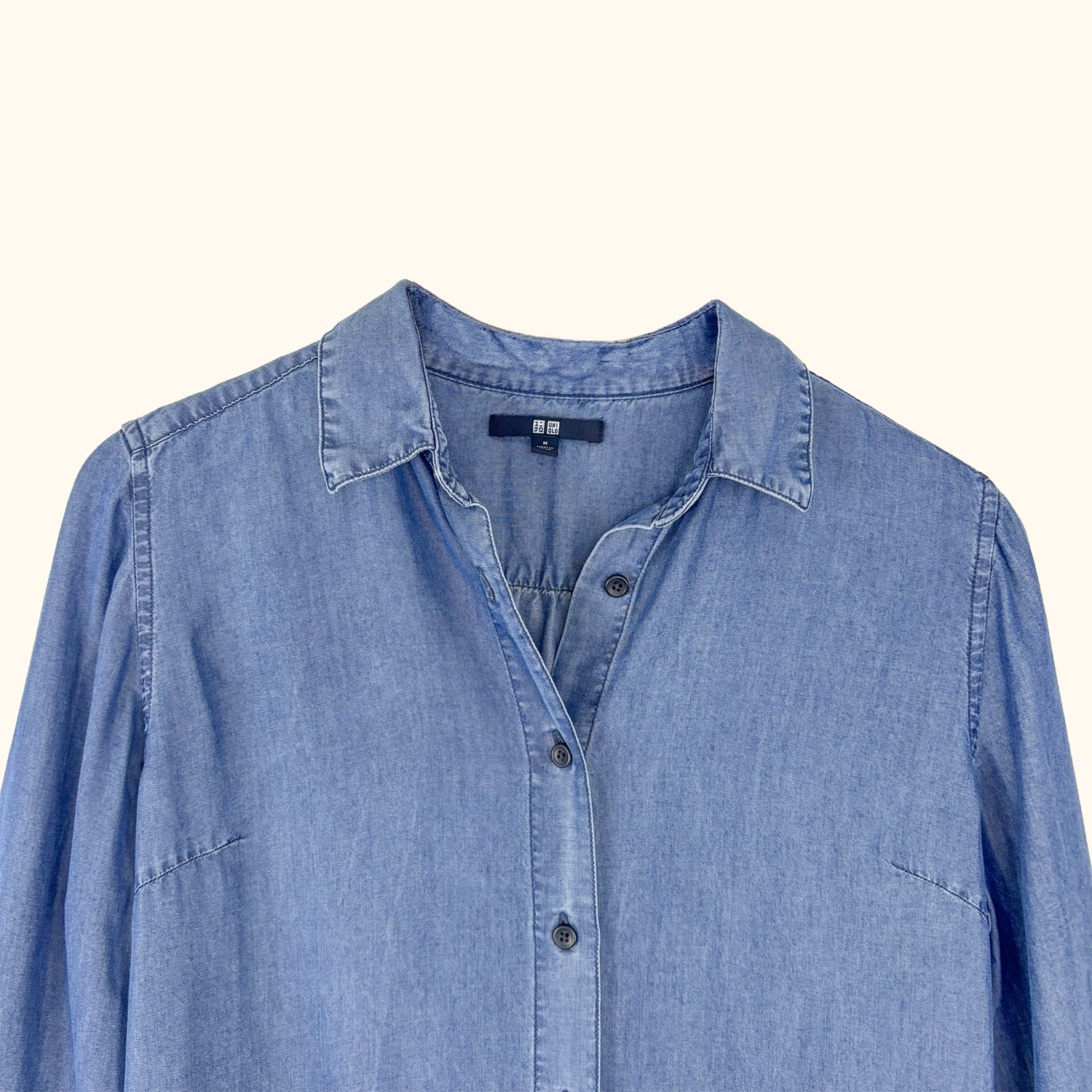 Uniqlo Blue Denim Shirt Dress - Size Medium Uniqlo