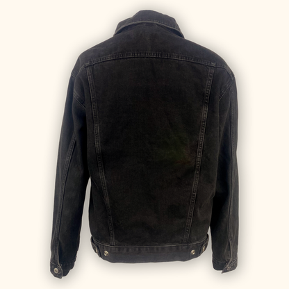 Topshop Black Denim Jacket - Size 8