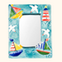 Coastal Marine Ceramic Framed Mirror Sunshine Thrift
