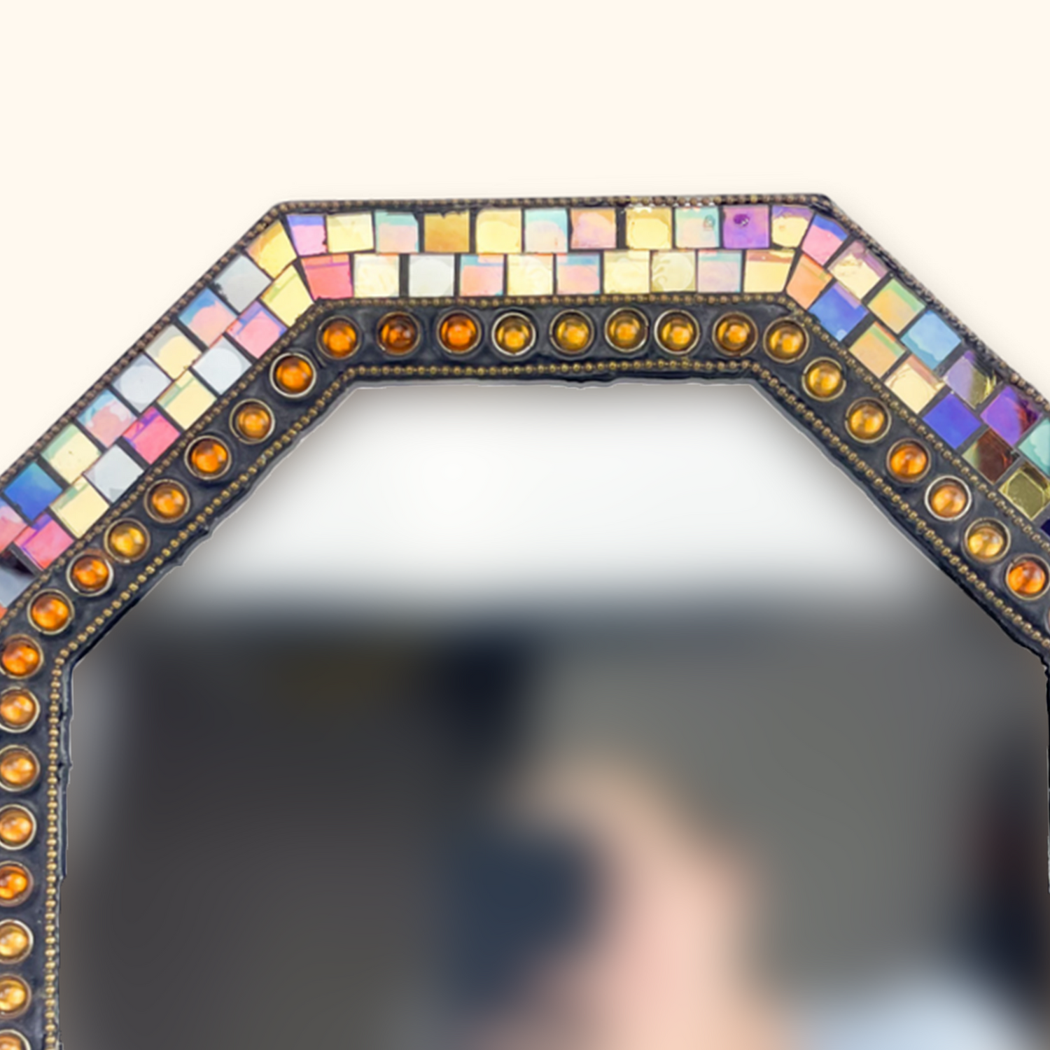 Party Lite Global Fusion Mosaic Octagon Mirror