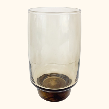 Mid Century Smoked Glass Libbey Tawney Tumbler Glasses - Set of 6 Libbey Tawney