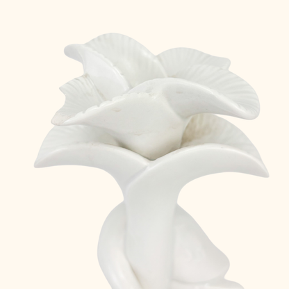 Fitz &amp; Floyd 1980s White Porcelain Flamingo Candle Holders - Set of 2 Fitz &amp; Floyd