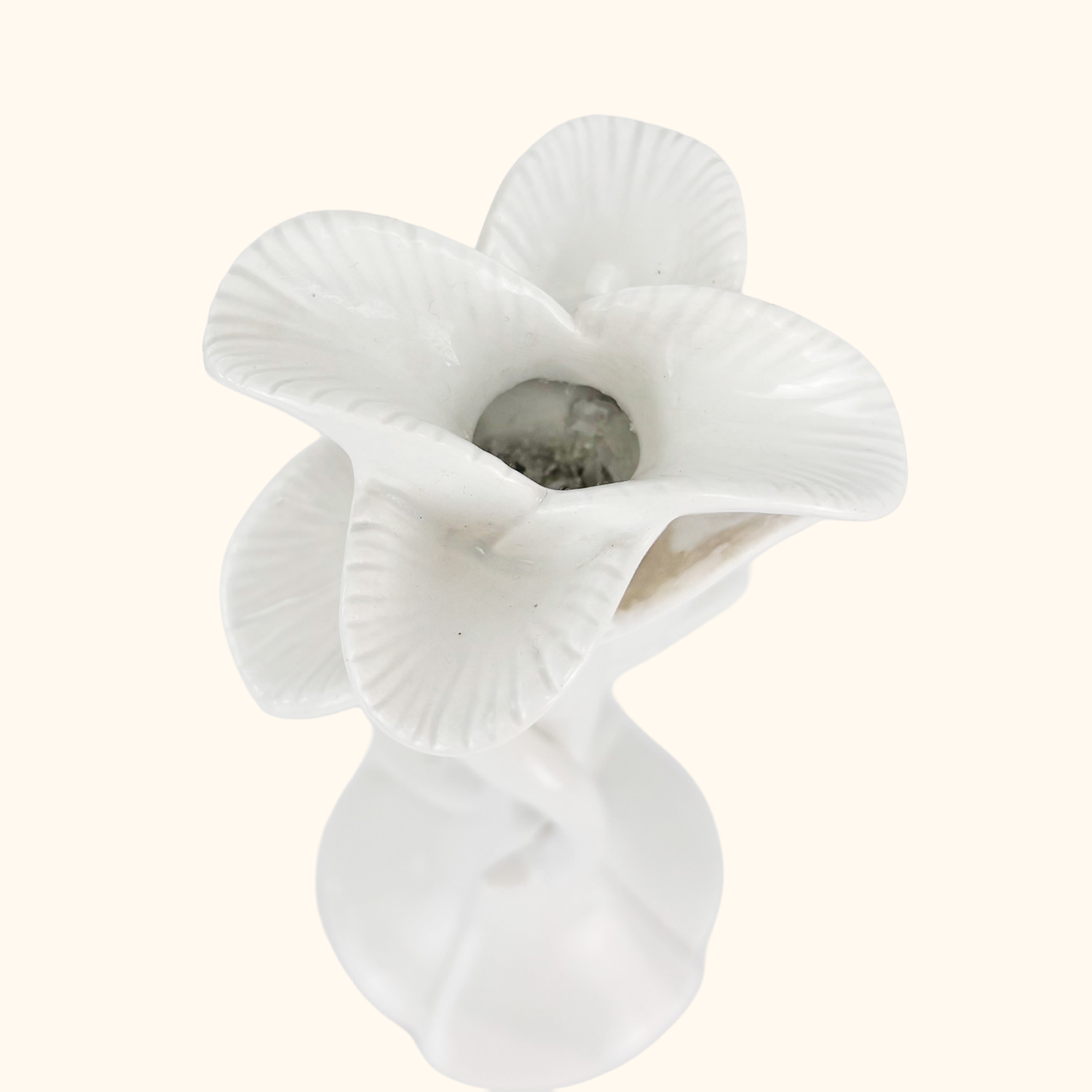 Fitz &amp; Floyd 1980s White Porcelain Flamingo Candle Holders - Set of 2 Fitz &amp; Floyd