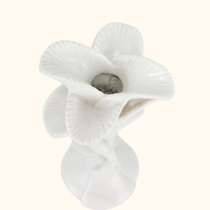 Fitz &amp; Floyd 1980s White Porcelain Flamingo Candle Holders - Set of 2 Fitz &amp; Floyd