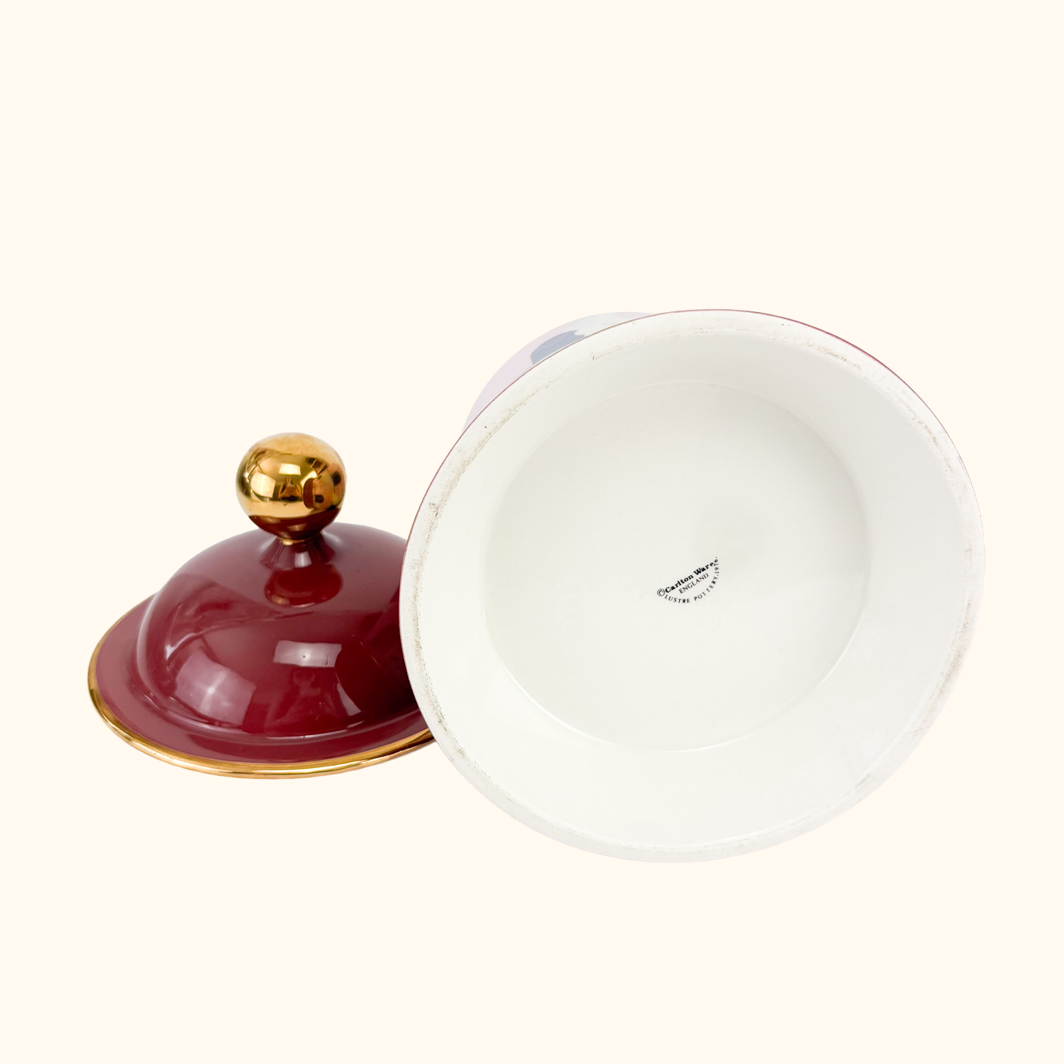 Carlton Ware Lustre Dovecote Vintage Storage Jar Carlton Ware