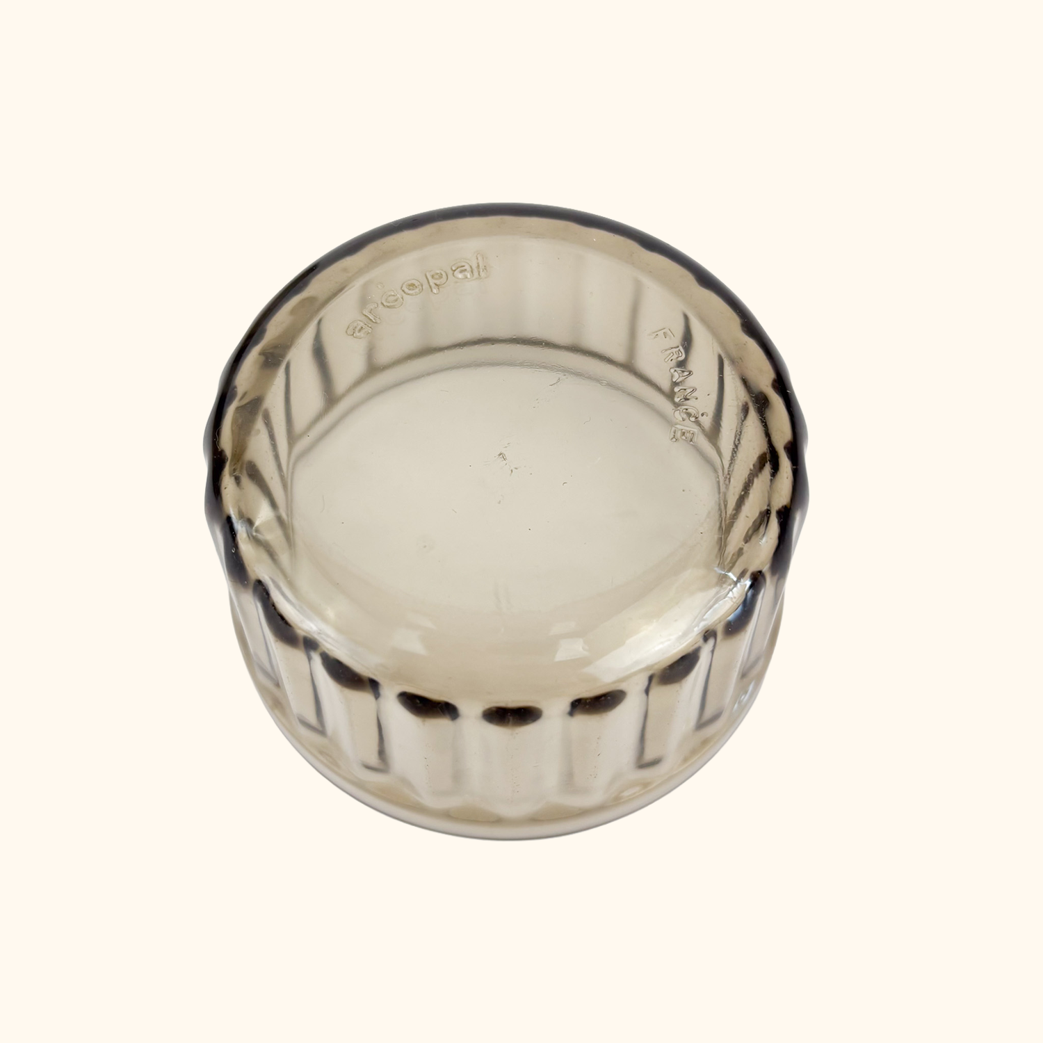 Arcopal France Smoked Glass Ramekin Bowls - Set of 4 Arcoroc
