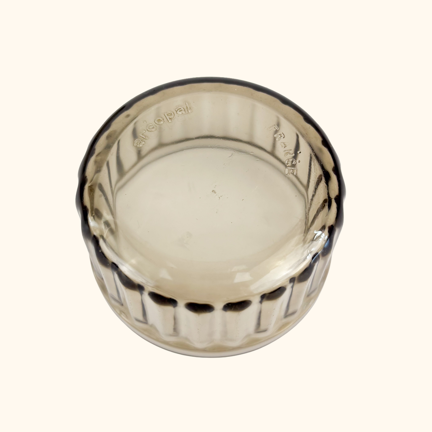 Arcopal France Smoked Glass Ramekin Bowls - Set of 4 Arcoroc
