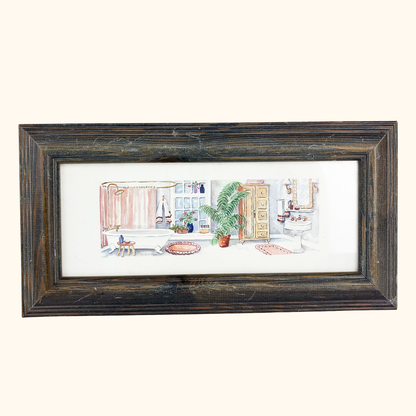 C. Winterle Olson Watercolour Bathroom Print C. Winterle Olson