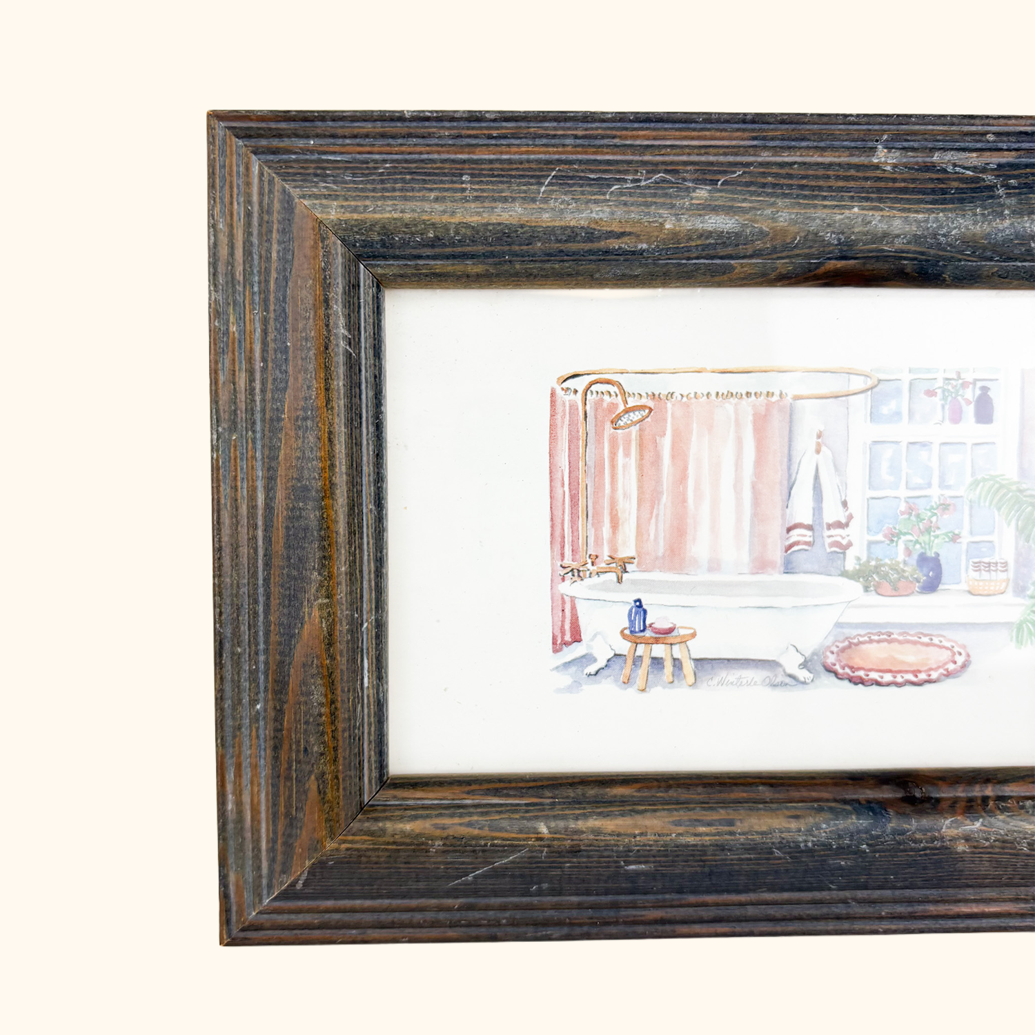 C. Winterle Olson Watercolour Bathroom Print C. Winterle Olson