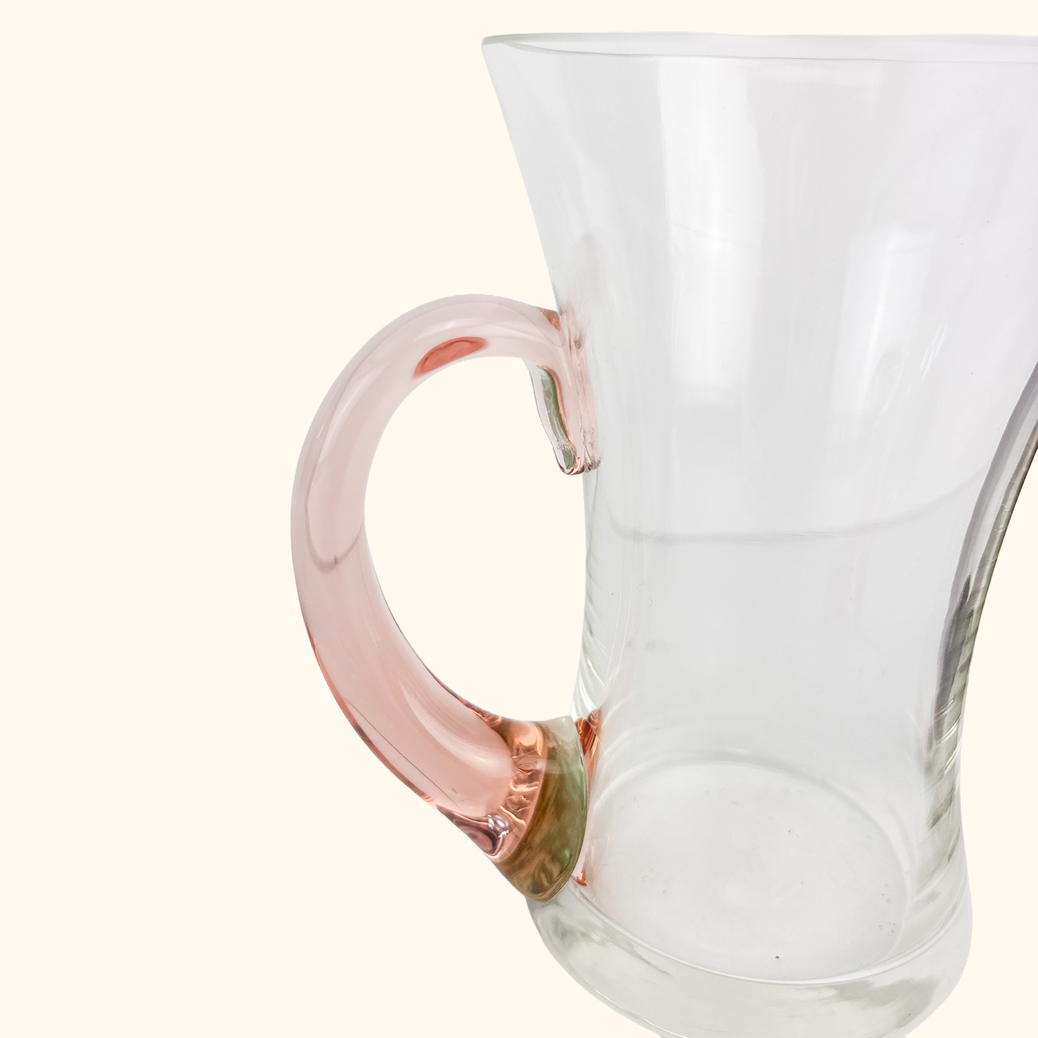 Glass Mugs With Colourful Handles - Set of 4 Sunshine Thrift