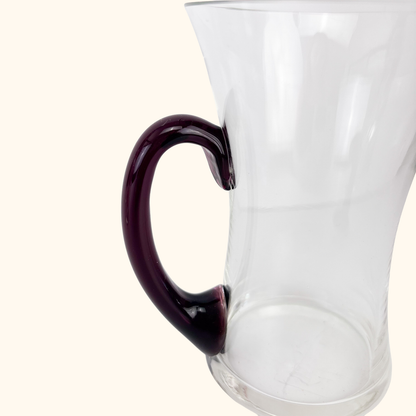 Glass Mugs With Colourful Handles - Set of 4 Sunshine Thrift