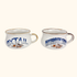 Vintage 1970s Soup Mugs Mushroom Oxtail Soup - Set of 2 Sunshine Thrift