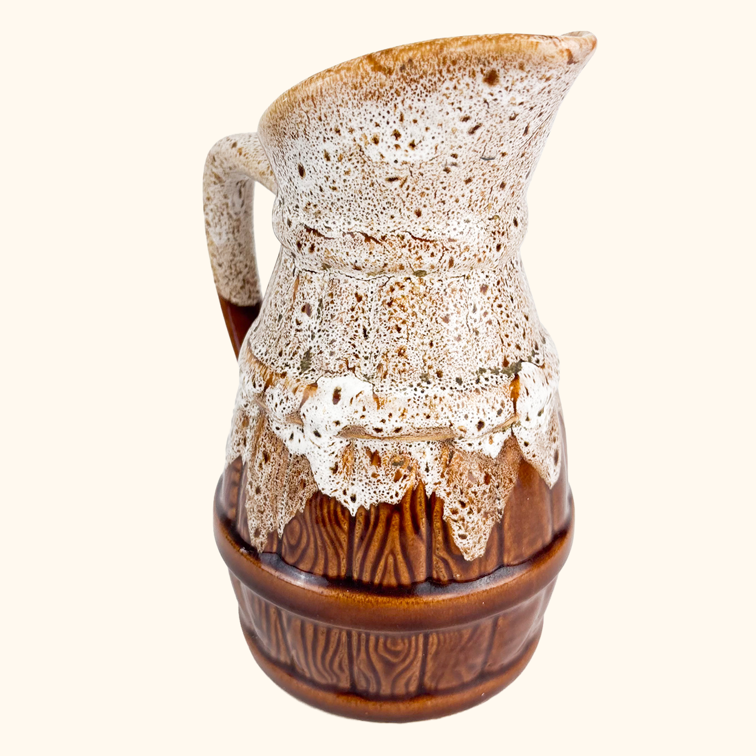 French Farmhouse Barrel Jug 1L Sunshine Thrift