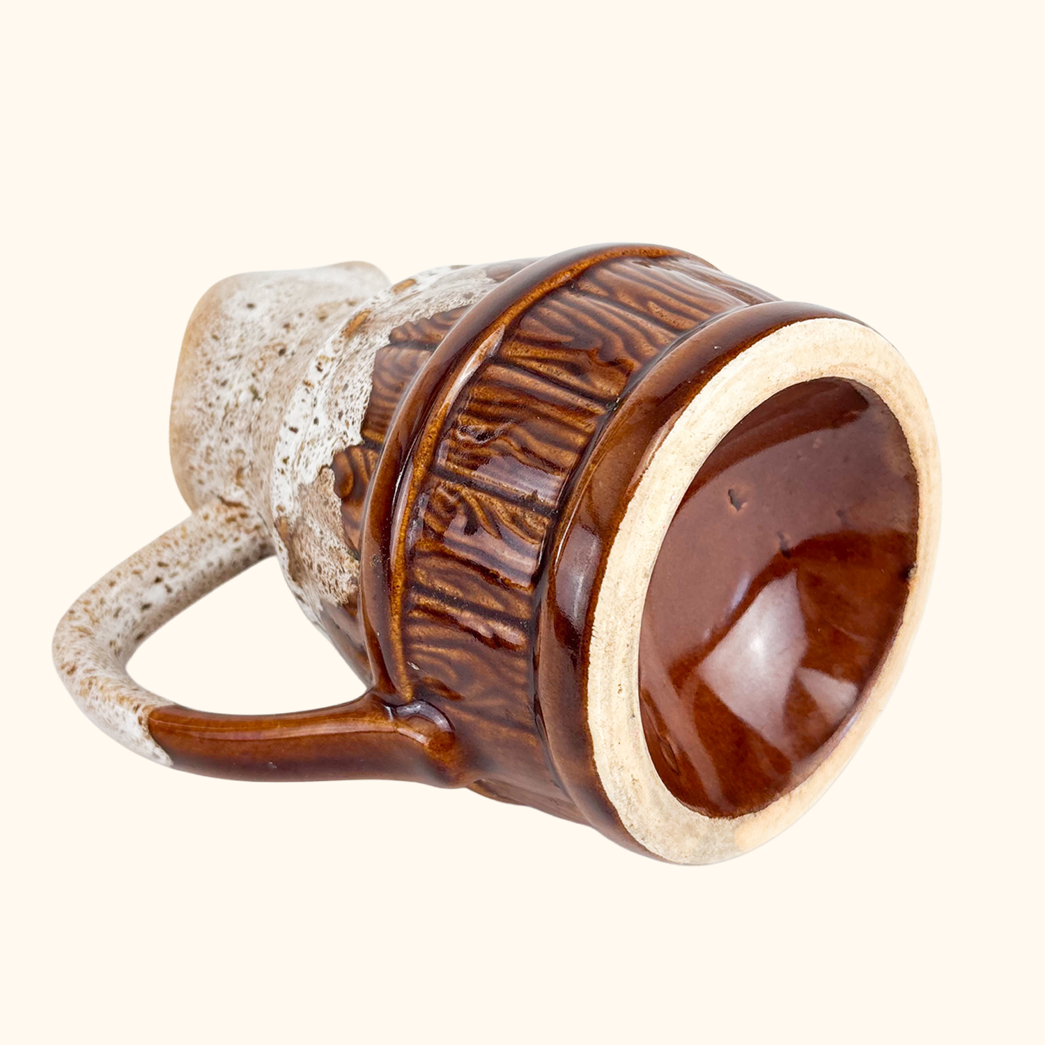 French Farmhouse Barrel Jug 1L Sunshine Thrift