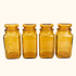 Bormioli Amber Glass Storage Jars with Lid - Set of 4 Luigi Bormioli