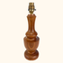 Vintage Oak Wood Turned Table Lamp Base Sunshine Thrift