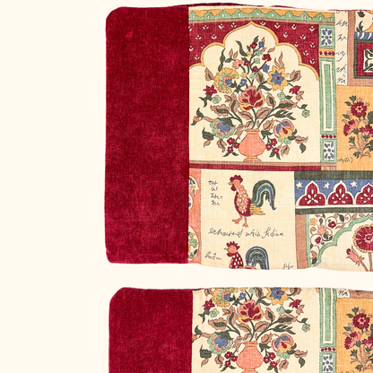 Chenille Farmyard Cushion Covers - Set 20x12inch Sunshine Thrift
