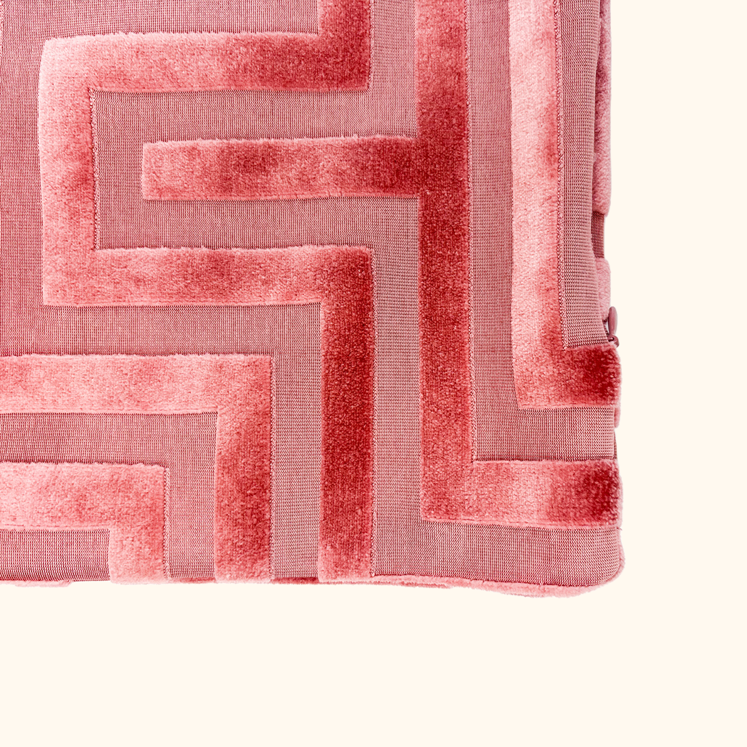 H&amp;M Pink Velvet Geometric Cushion Covers Pair 50cm H&amp;M