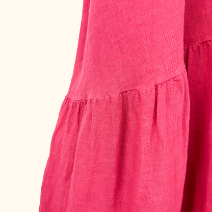 Phase Eight Claria Linen Sorbet Midi Dress - Size 24 Phase Eight