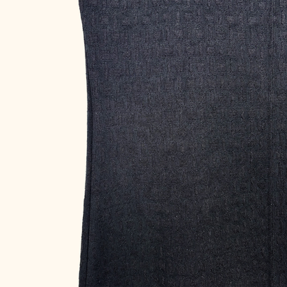 Ganni Black Contrast Stitch Maxi Dress - Size 10 Ganni