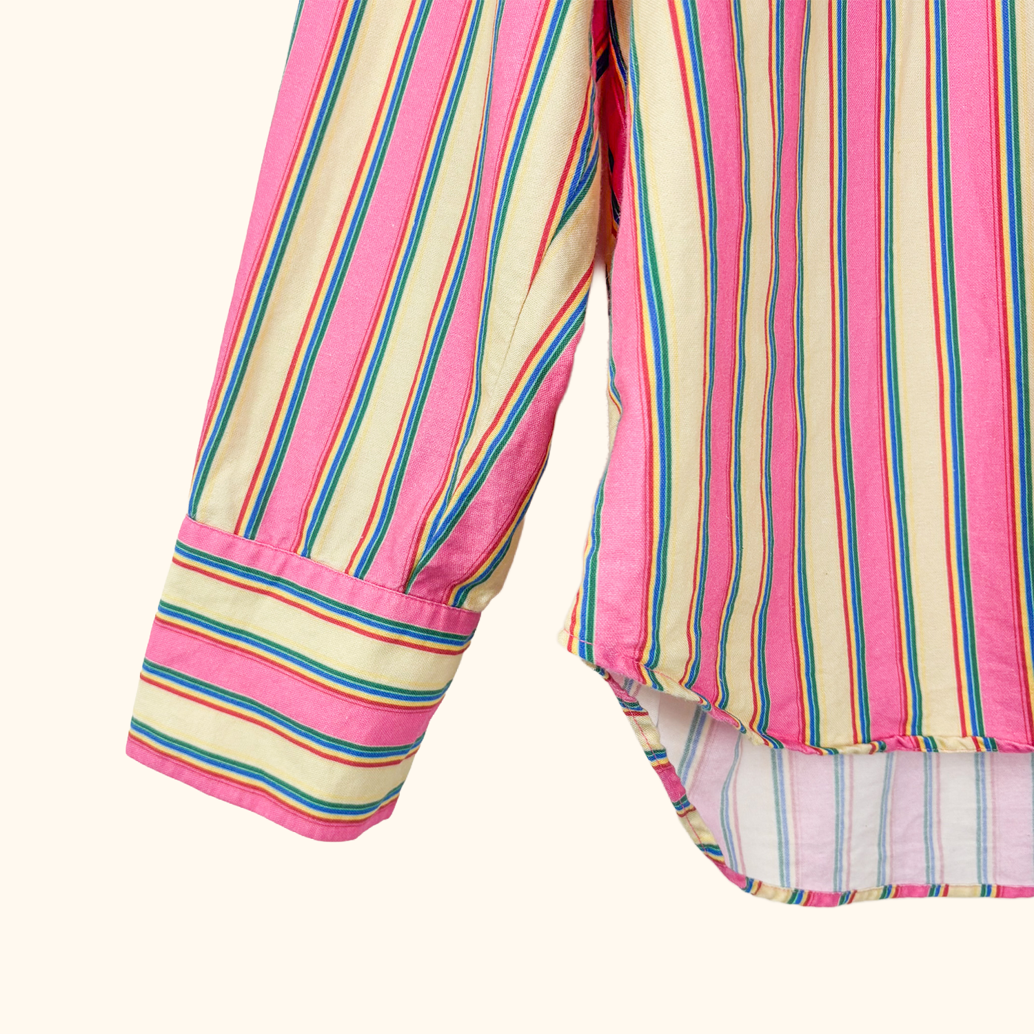 Djerf Avenue X Frankies Bikinis Striped Shirt - Size Large Djerf Avenue