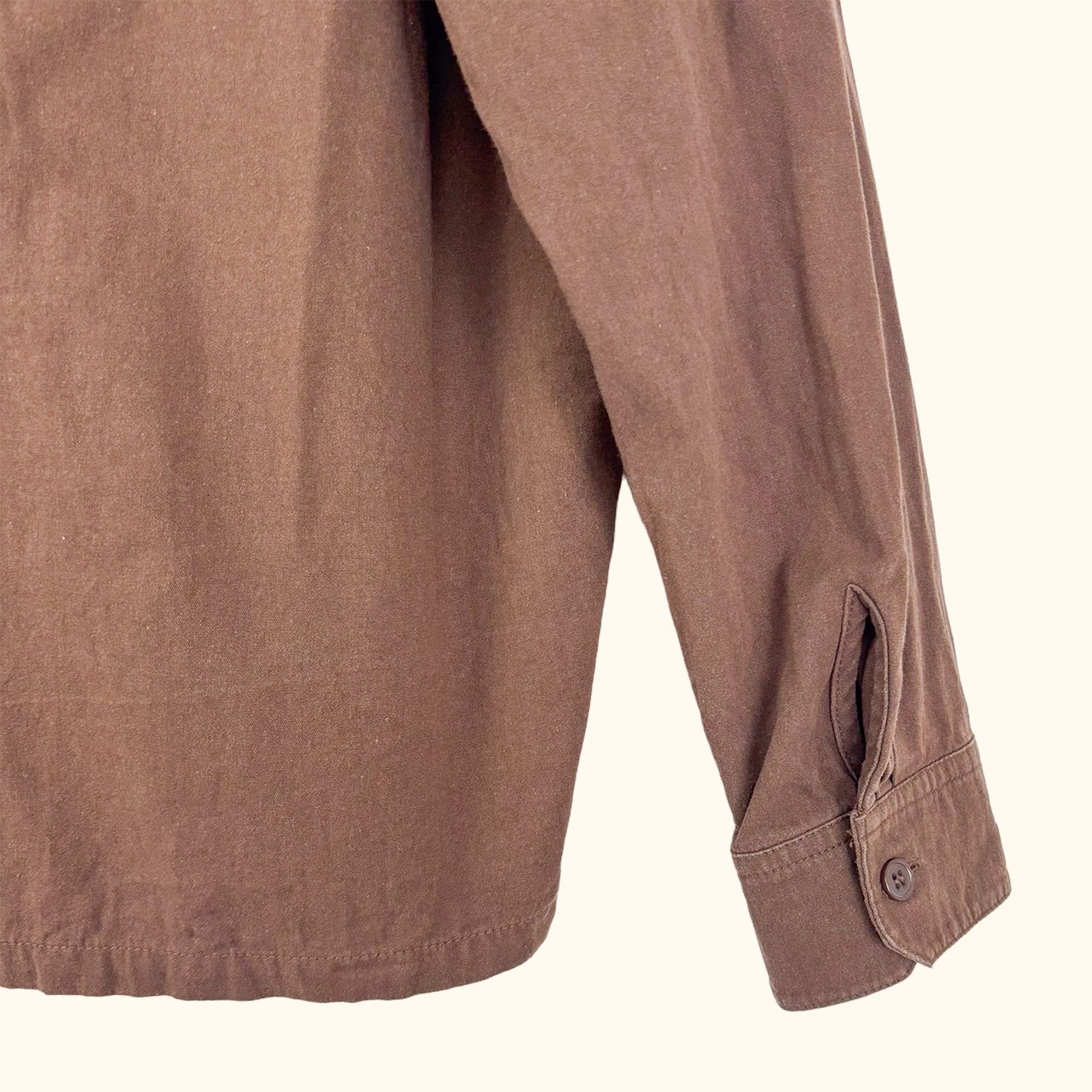 Adanola Organic Cotton Brown Shirt - Size Large Adanola